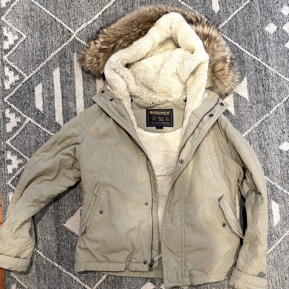 Vintage woolrich bomber jacket